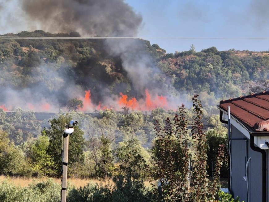 Μεγάλη φωτιά κοντά στους Τοξότες Ξάνθης