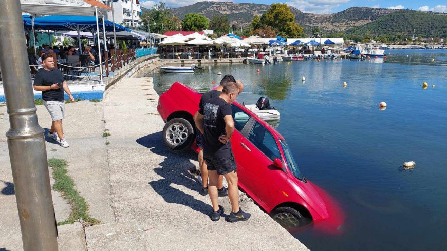 ΚΑΒΑΛΑ: Πτώση οχήματος στο Λιμανάκι Σφαγείων