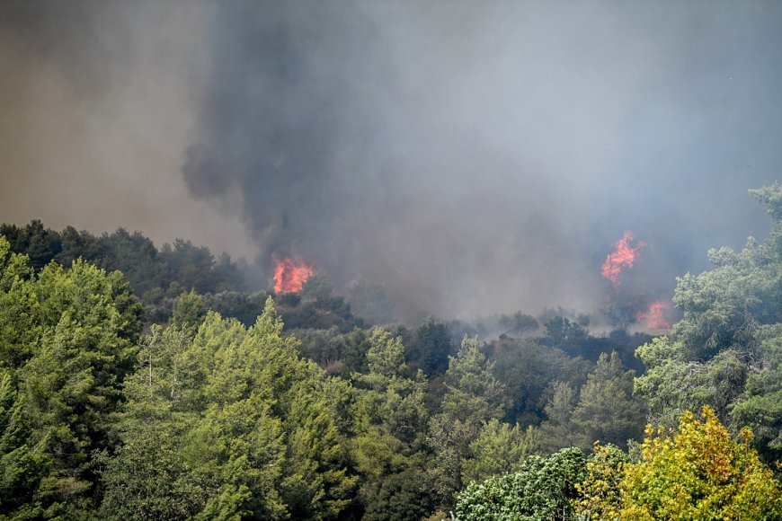 Φωτιά Ίος τώρα: Ενισχύθηκαν οι πυροσβεστικές δυνάμεις