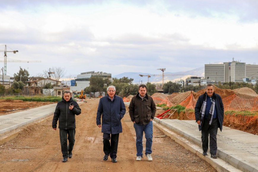 Αυτοψία Αμπατζόγλου: Στο μεγάλο έργο διάνοιξης της οδού Χειμάρρας στο Σωρό και το Πολύδροσο