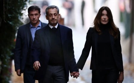 Νικολά Σαρκοζί: Οδηγείται στη φυλακή και ξεκινά η 5ετής κάθειρξή του – Χέρι χέρι με την Κάρλα Μπρούνι