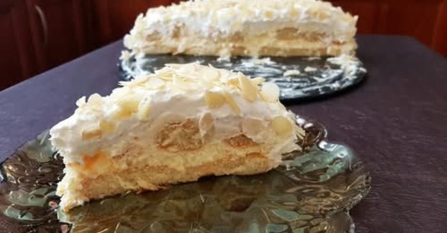 Πανεύκολη τούρτα αμυγδάλου με μπισκότα!!!