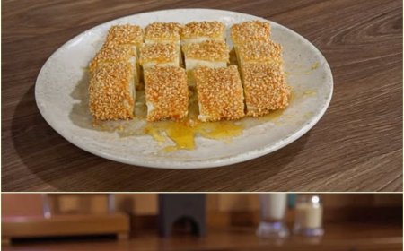 Φέτα με Σουσάμι και Μέλι - Sesame Crusted Greek Feta !!!