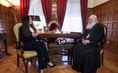 Κίμπερλι Γκιλφόϊλ: Η συνάντηση με τον Αρχιεπίσκοπο Ιερώνυμο