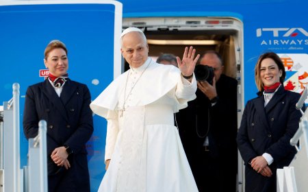 Πάπας Λέων ΙΔ’ – Τουρκία: Τον υποδέχθηκε ο Ερντογάν στο Προεδρικό Μέγαρο