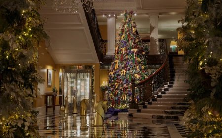 Χριστούγεννα 2025: Το δέντρο του ξενοδοχείου που επιμελούνται κορυφαίοι σχεδιαστές και Οίκοι μόδας
