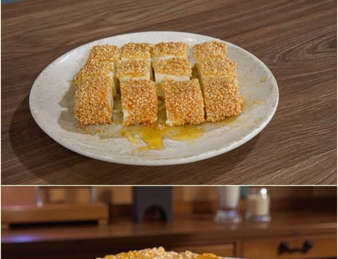 Φέτα με Σουσάμι και Μέλι - Sesame Crusted Greek Feta !!!