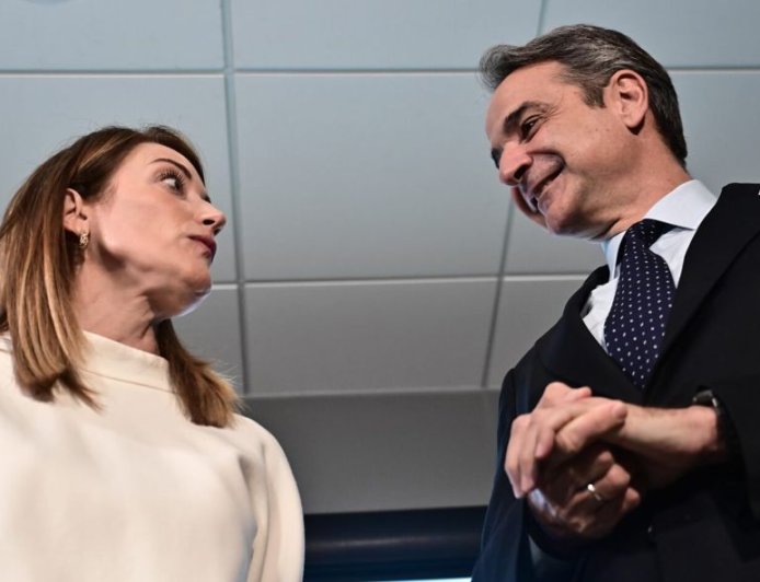 Μητσοτάκης και Μέτσολα στα εγκαίνια του Europa Experience