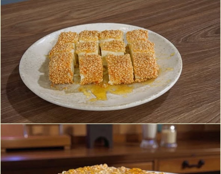 Φέτα με Σουσάμι και Μέλι - Sesame Crusted Greek Feta !!!