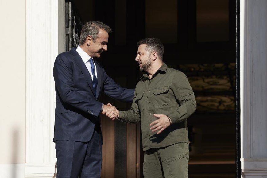 Μητσοτάκης – Ζελένσκι: Τι αναφέρει η κοινή δήλωση 7 σημείων