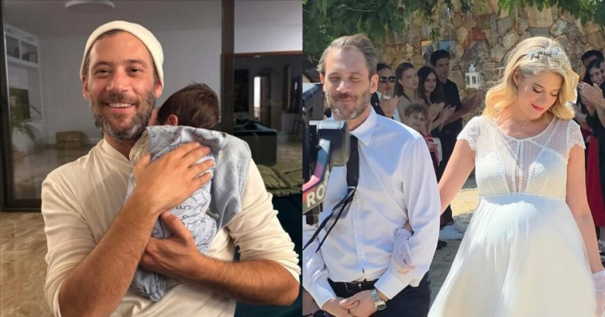 Η Τζένη Θεωνά απαθανατίζει τον Αντίνοο Αλμπάνη με τον νεογέννητο γιο της