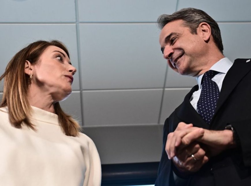 Μητσοτάκης και Μέτσολα στα εγκαίνια του Europa Experience