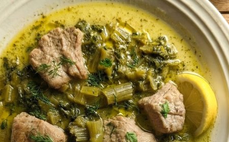 Χοιρινό Σελινάτο με Αυγολέμονο!!!