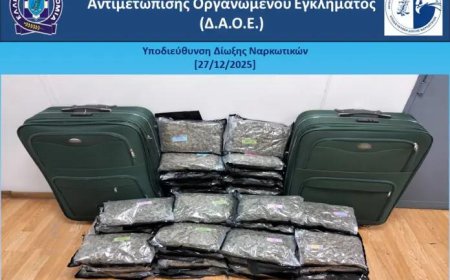 Αεροδρόμιο “Ελευθέριος Βενιζέλος”: Συνελήφθη αλλοδαπή που ήταν έτοιμη να πετάξει με 24,5 κιλά κάνναβης