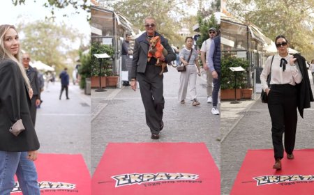Όταν το κέντρο της Αθήνας μεταμορφώνεται σε catwalk: Ο Λάκης Γαβαλάς ξετυλίγει το «Κόκκινο Χαλί» του μαζί με το ΣΚΡΑΤΣ