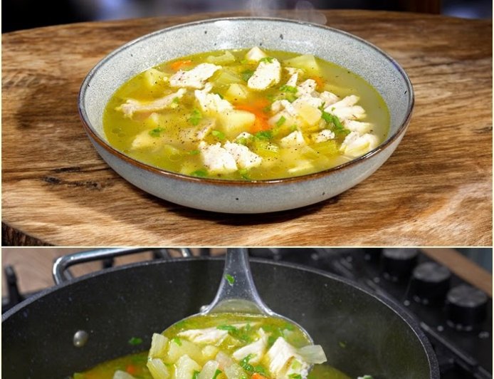 Η πιο εύκολη κ πεντανόστιμη ψαρόσουπα με απλά υλικά !!!