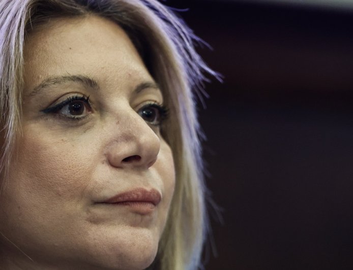 H Καρυστιανού στα μπλόκα: Στη Νίκαια Λάρισας η πρόεδρος του Συλλόγου Συγγενών Θυμάτων της τραγωδίας των Τεμπών