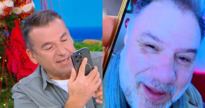 Ο Γιώργος Λιάγκας πήρε βιντεοκλήση τον Γρηγόρη Αρναούτογλου για να του ευχηθεί στον αέρα