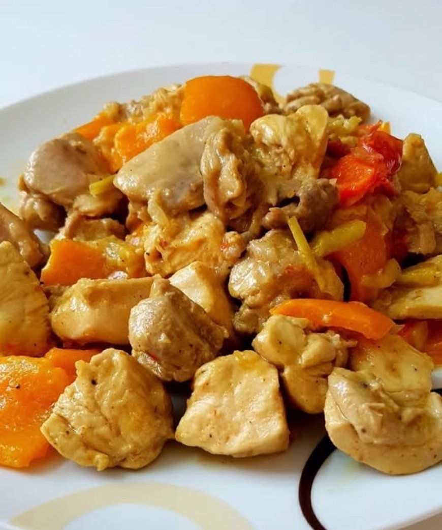 Εύκολη και γρήγορη τηγανιά κοτόπουλου και πολύχρωμες πιπεριές!!!