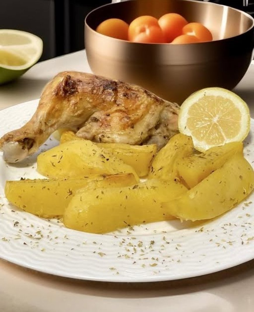 Κοτόπουλο ζουμερό στο Φούρνο με Πατάτες !!!