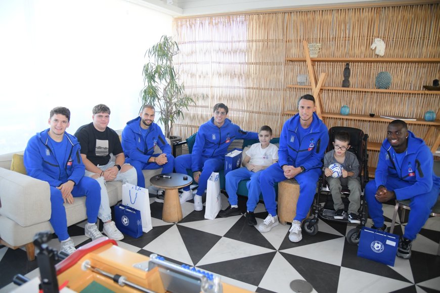 Τζόλης, Τετέι, Ρότα και Χατζηδιάκος έκαναν έκπληξη σε τρία παιδιά από το Make-A-Wish Ελλάδος (vid.)