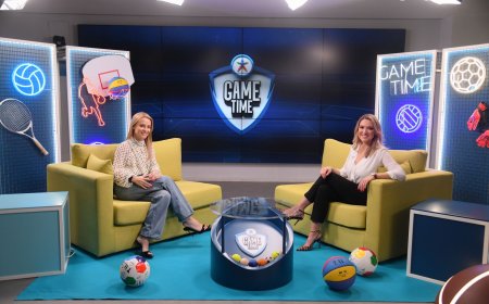 Η Έλενα Παπαβασιλείου βάζει γκολ στο ΟΠΑΠ Game Time με κλειστά μάτια