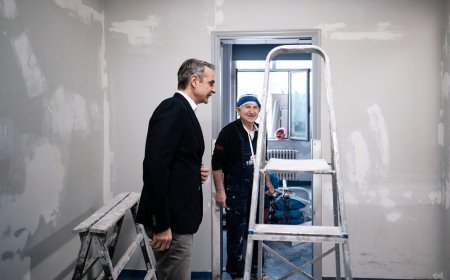 Ο Μητσοτάκης στο «Κοργιαλένειο – Μπενάκειο»: Επιθεώρησε τις νέες εγκαταστάσεις των ΤΕΠ