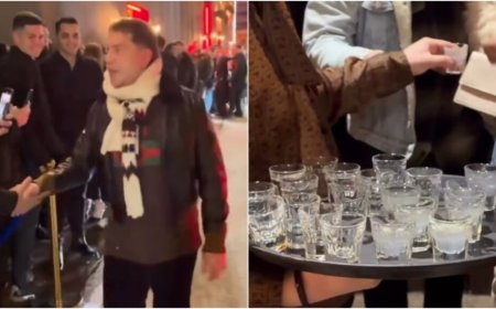 Ο Γιώργος Μαζωνάκης κέρασε σφηνάκια το κοινό του… για να τους ζεστάνει, δείτε βίντεο