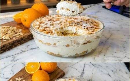 Εύκολο Γλυκό Ψυγείου Χωρίς Ψήσιμο με βελούδινη πορτοκαλένια Μους !!!
