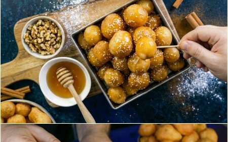 Με 2 υλικά η πιο εύκολη γλυκιά λιχουδιά ...Λουκουμάδες !!!