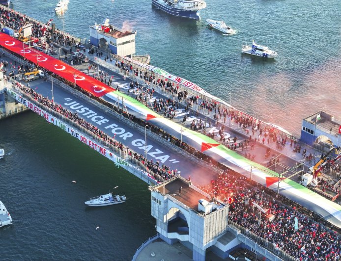 Τουρκία – Γάζα: Εκατοντάδες χιλιάδες κόσμου διαδήλωσαν ανήμερα Πρωτοχρονιάς