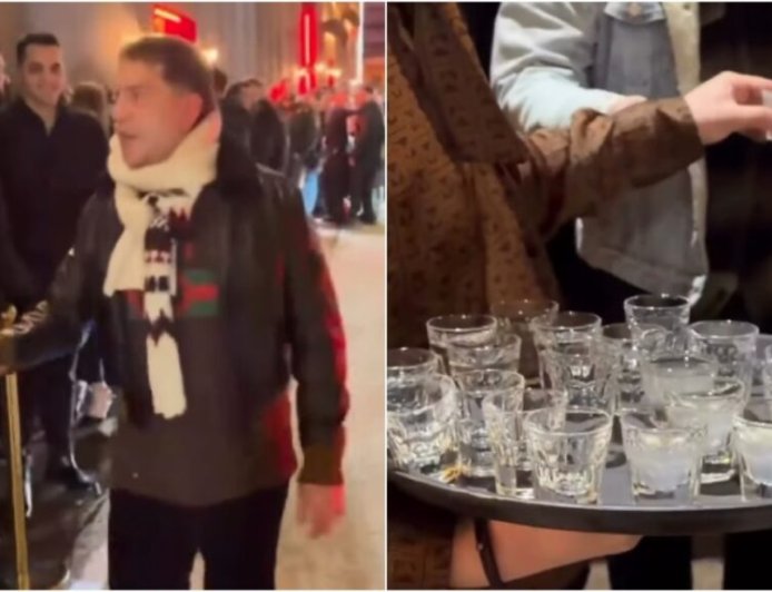 Ο Γιώργος Μαζωνάκης κέρασε σφηνάκια το κοινό του… για να τους ζεστάνει, δείτε βίντεο