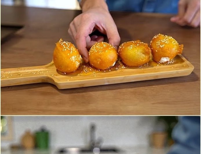 Λουκουμάδες φέτας με μέλι !!!