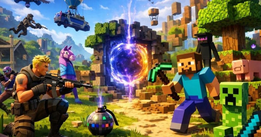 Φήμη θέλει το Fortnite να ετοιμάζει συνεργασία με το Minecraft