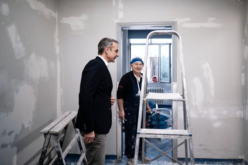 Ο Μητσοτάκης στο «Κοργιαλένειο – Μπενάκειο»: Επιθεώρησε τις νέες εγκαταστάσεις των ΤΕΠ