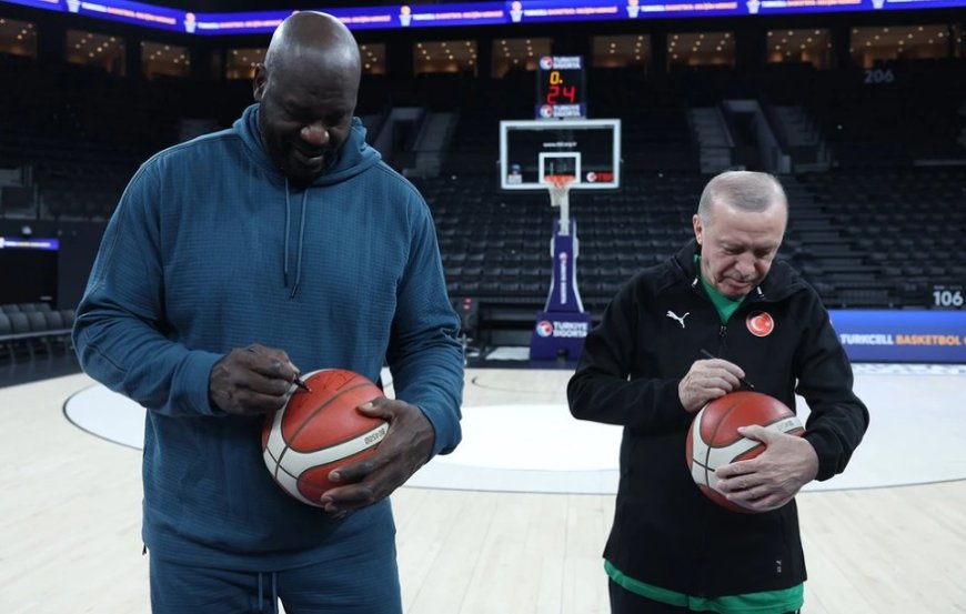 Ερντογάν Σακίλ Ο’Νιλ: Συνάντηση και μπάσκετ στην Κωνσταντινούπολη