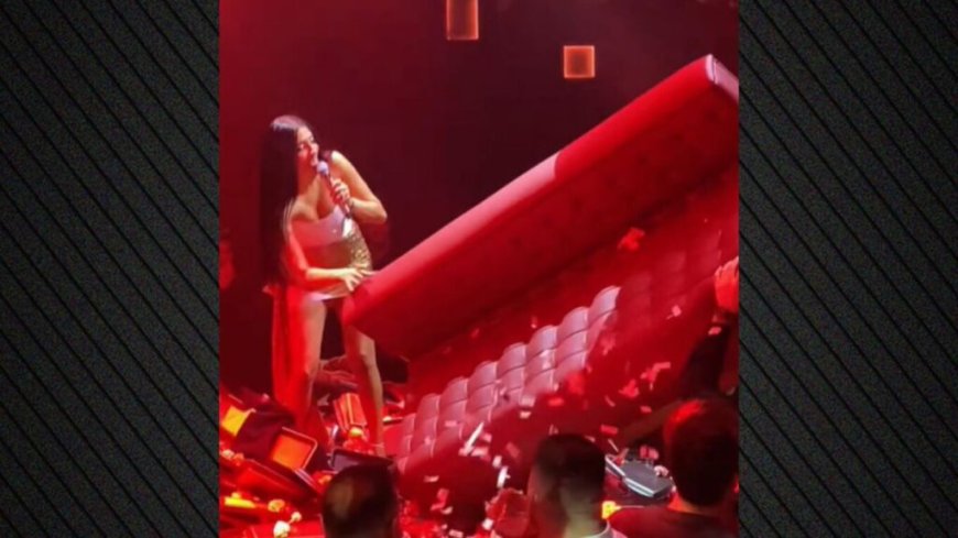 Αναστασία: Θαμώνας της πέταξε καναπέ πάνω στην πίστα – Βίντεο με την αντίδραση της τραγουδίστριας