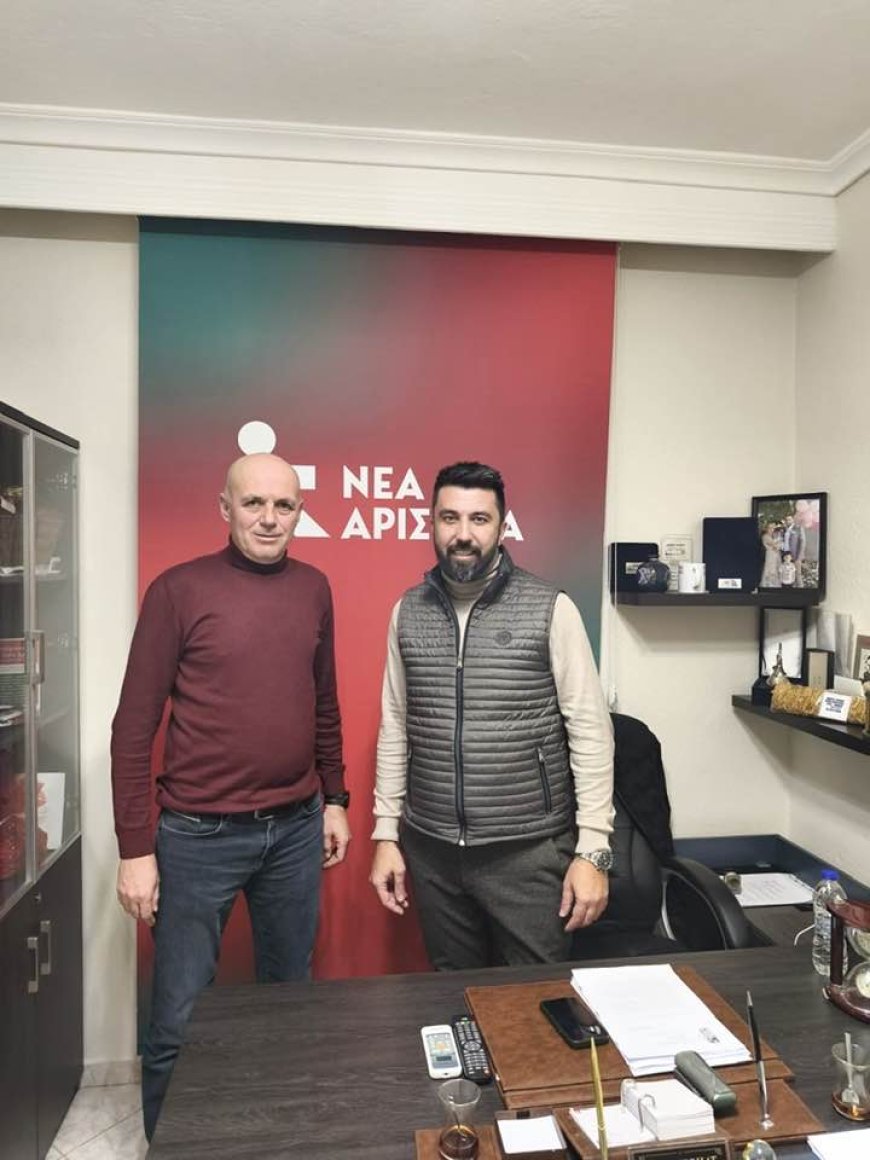 Συνάντηση του Οζγκιούρ Φερχάτ με τον πρόεδρο των καπνοπαραγωγών Σινάν Αμέτ