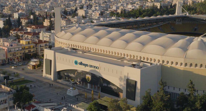 Η Allwyn Arena είναι εδώ! Ολοκληρώθηκε το rebranding στο γήπεδο της ΑΕΚ