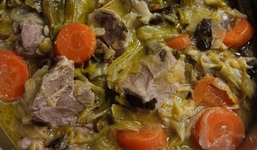 Κρέας χοιρινό πρασοσέλινο λουκούμι !!!