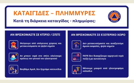 Κομοτηνή: Συστάσεις Δήμου και Περιφέρειας ενόψει ισχυρών βροχών και καταιγίδων