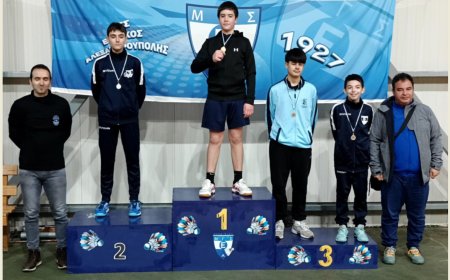 “Ποδαρικό” στο 2026 με 22 μετάλλια για την ομάδα αντιπτέρισης του «Δημοκρίτειου Κομοτηνής»