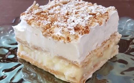 Εύκολο μιλφέιγ με μπισκότα cream crackers!!