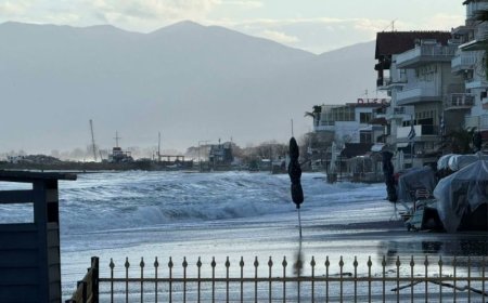 Κατερίνη κακοκαιρία: Αίτημα του δήμου να κηρυχθεί σε κατάσταση έκτακτης ανάγκης μετά τη θαλάσσια υπερχείλιση