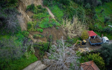 Μαζαράκι Ηλείας κακοκαιρία: Συγκλονιστικές εικόνες από drone