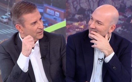 Παναγιώτης Στάθης και Στέφανος Σίσκος σε επικό στιγμιότυπο για τις απουσίες και παρουσίες στην κοπή πίτας του ΑΝΤ1