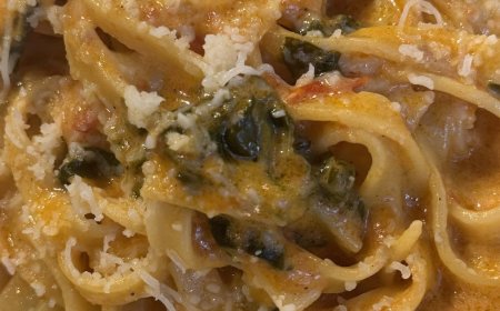 Ταλιατέλες με ντοματίνια και σπανάκι είναι το απόλυτο comfort food !!!