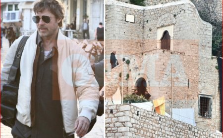Μπραντ Πιτ και ο περίπατος στην Ύδρα: Εικόνες και βίντεο από τα γυρίσματα της χολιγουντιανής παραγωγής (βίντεο)