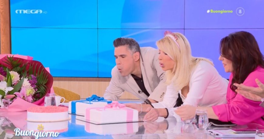 Γενέθλια στο πλατό για τη Φαίη Σκορδά και τον Δημήτρη Ουγγαρέζο