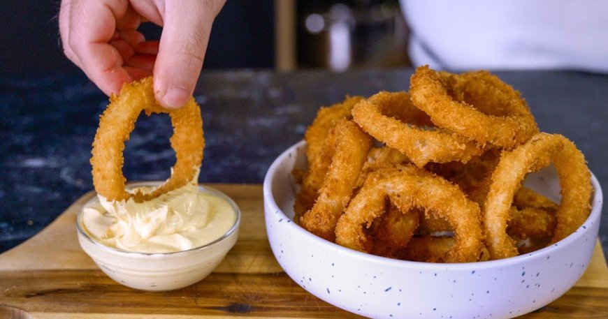 Δαχτυλίδια κρεμμυδιού που δεν πανιάζουν ποτέ!!!